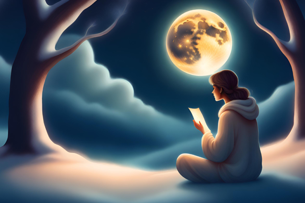 writing letters to the moon