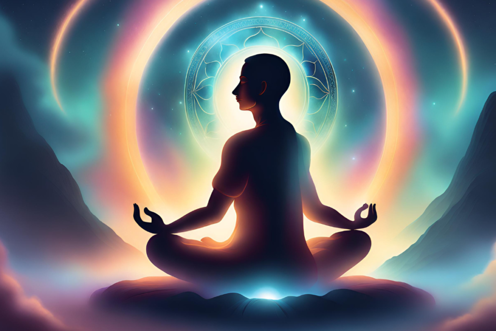 meditation in mindfulness - man meditating